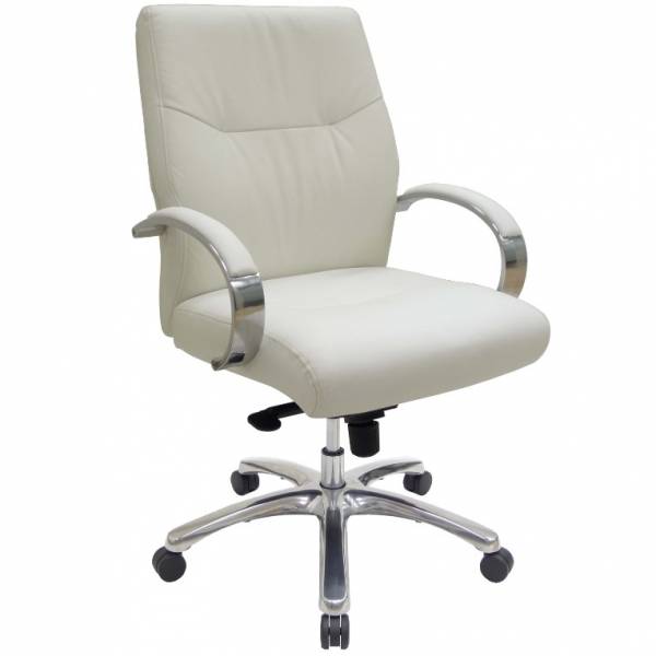 P691SA ELEGANT台灣真皮中背中班椅