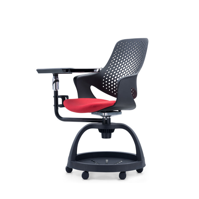 KM-70D Pile Desk Chair with Storage Basket