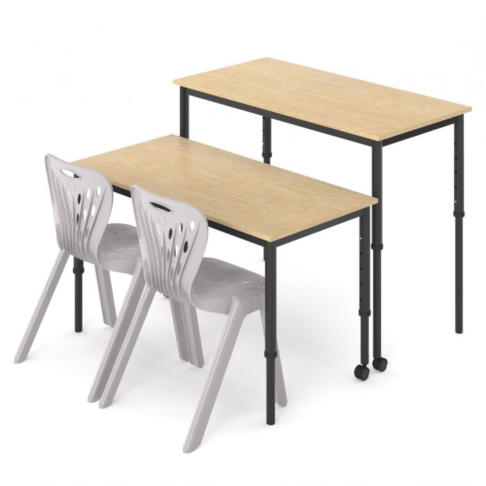 KS053 Maes Upright Height Adjustable Student Desk