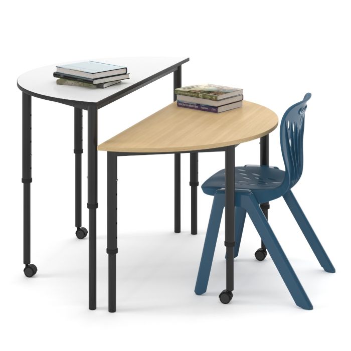KS058 Fresco Curved Sit-Stand Student Table|Sit-Stand Student Table