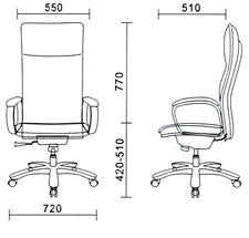 D790 ELEGANT 皮革主管椅