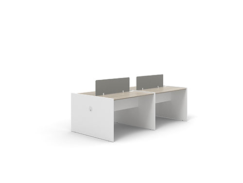 KA20 VEE Desk with Storage Cabinet