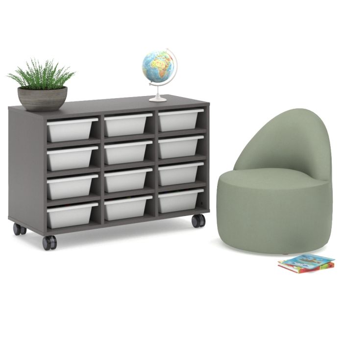 CS015 Libri Open Shelf Teaching Cabinet
