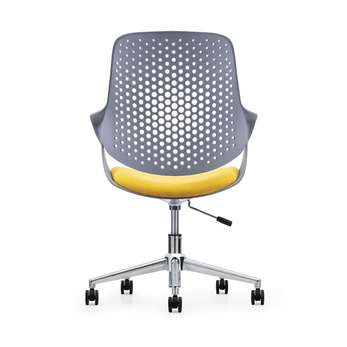 KH070C Pile 灰色五星腳滑輪塑膠椅