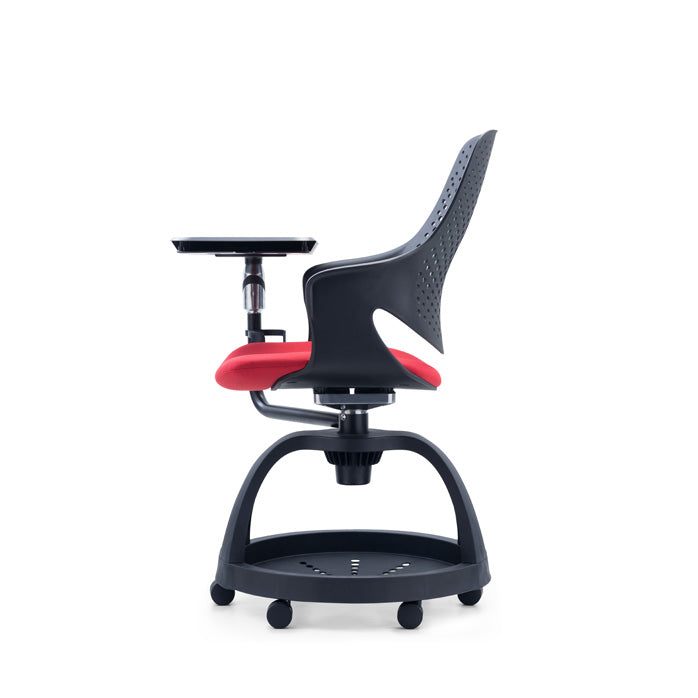 KM-70D Pile Desk Chair with Storage Basket
