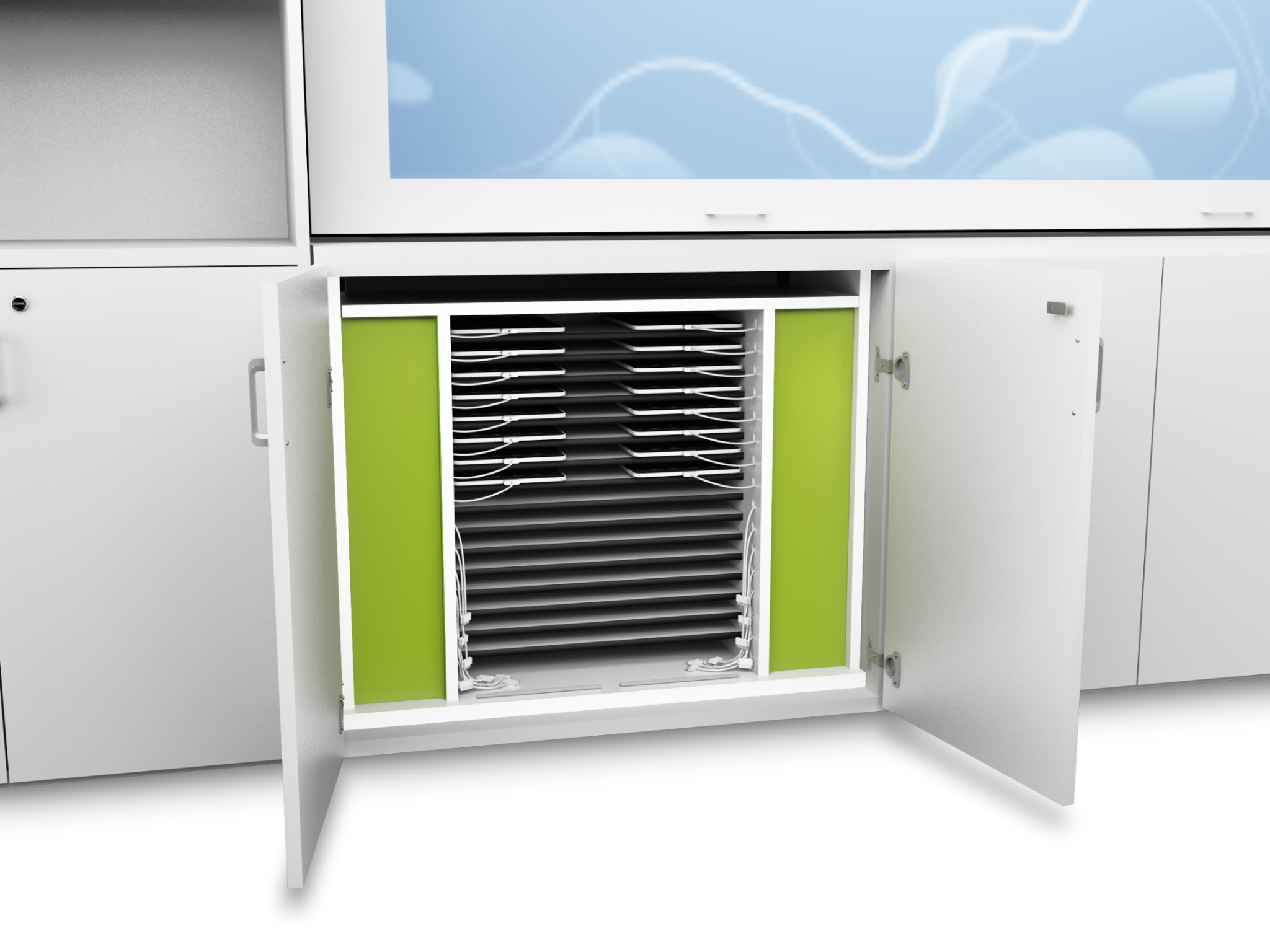 CS003 Scuola Teaching Wall|Innovative Teaching Wall Cabinet