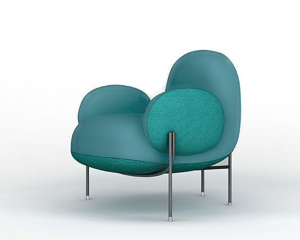 KA-35 Dolphin Single Seater Fabric Leisure Sofa Chair