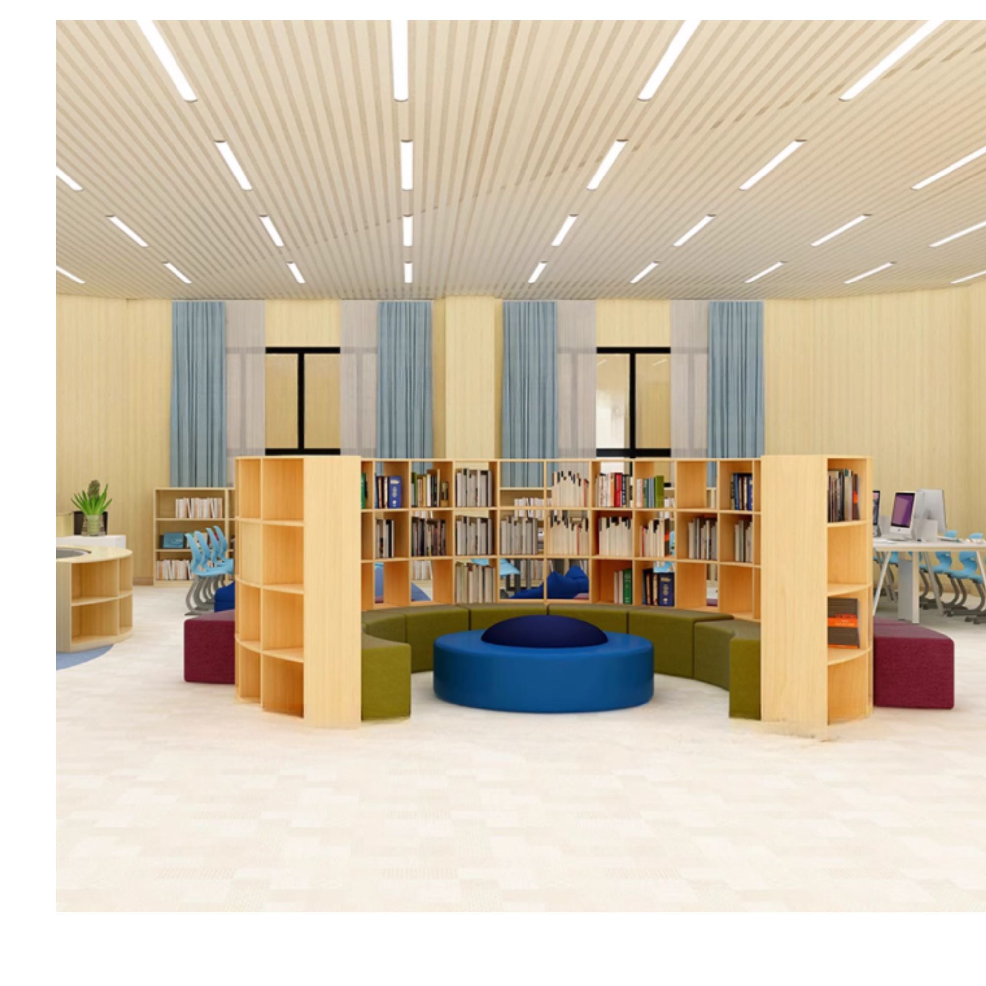 KAD 90 Quade Library Sofa Bookcase