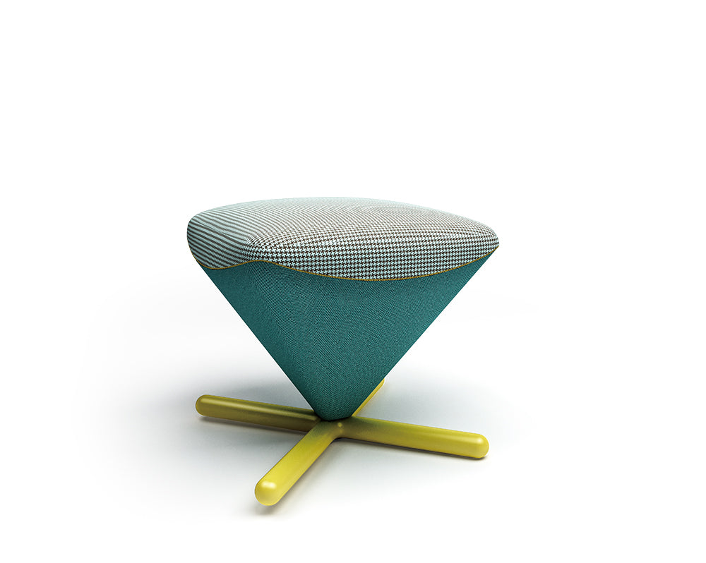 KA-32 Cartier Diamond Shape Office Fabric Lounge Chair