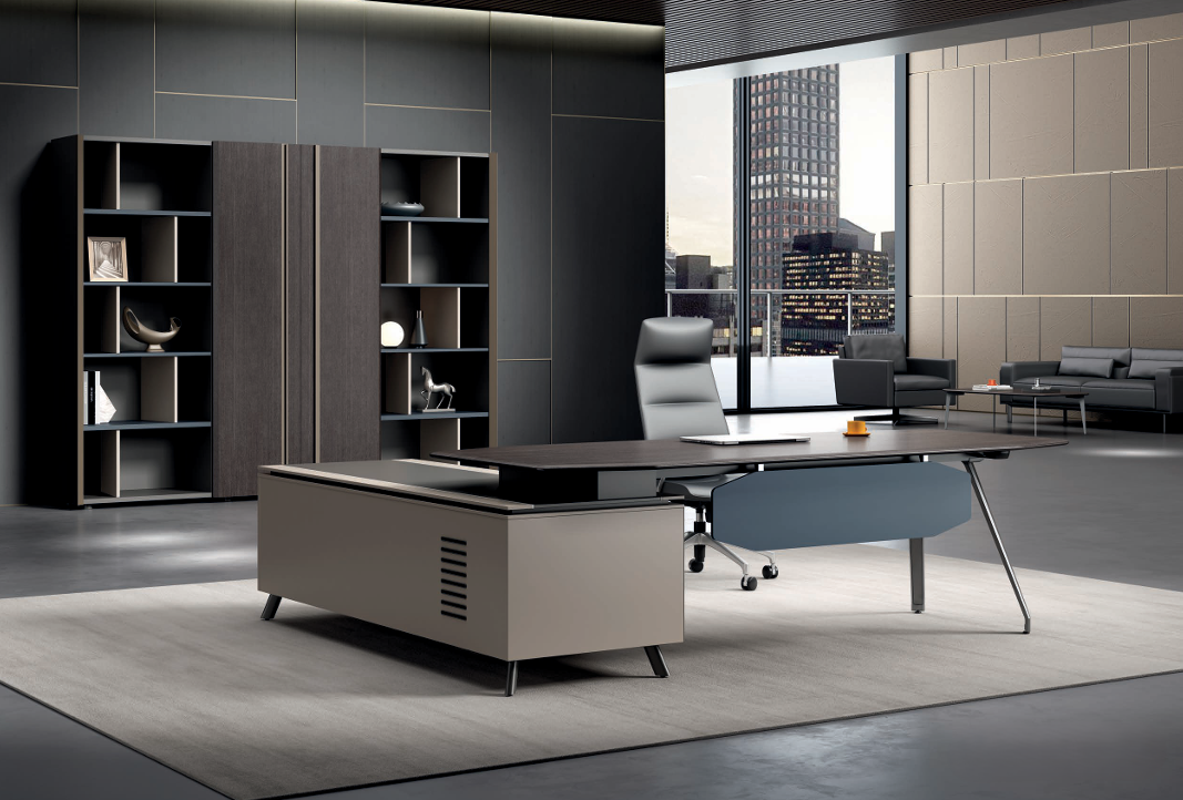 KA24 Gaddi Executive Desk with Storage Side Cabinets