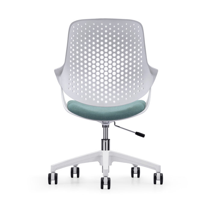 KH070B Pile 白色五星腳滑輪塑膠椅