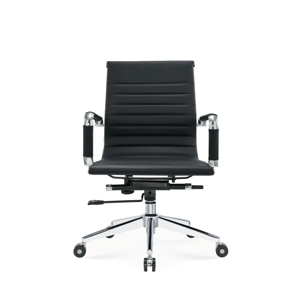 KH021A-L EAMES Styles 中背皮革會客椅