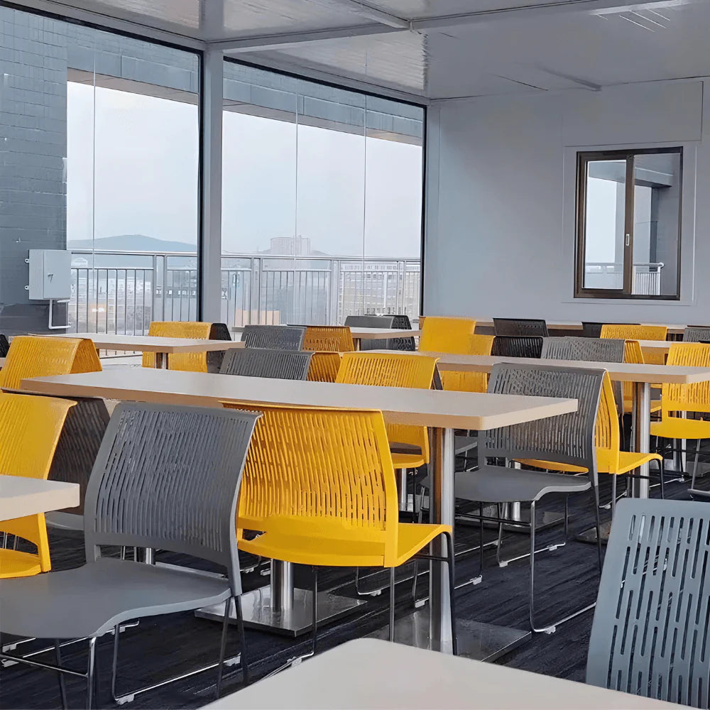 KEM077 Aria 可疊放弓形腳架塑膠培訓椅 會議椅