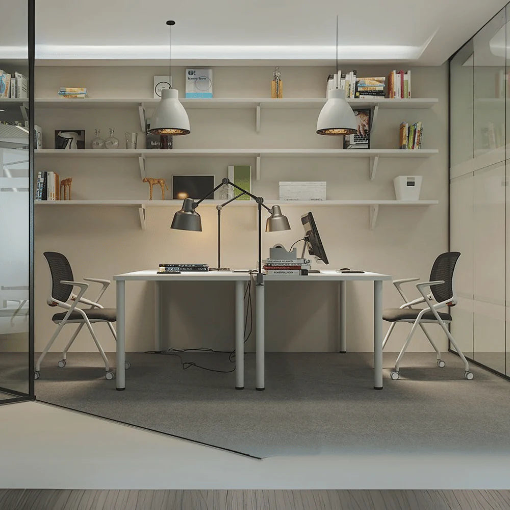 KEM039A Legg 3D站立旋轉白架培訓疊椅