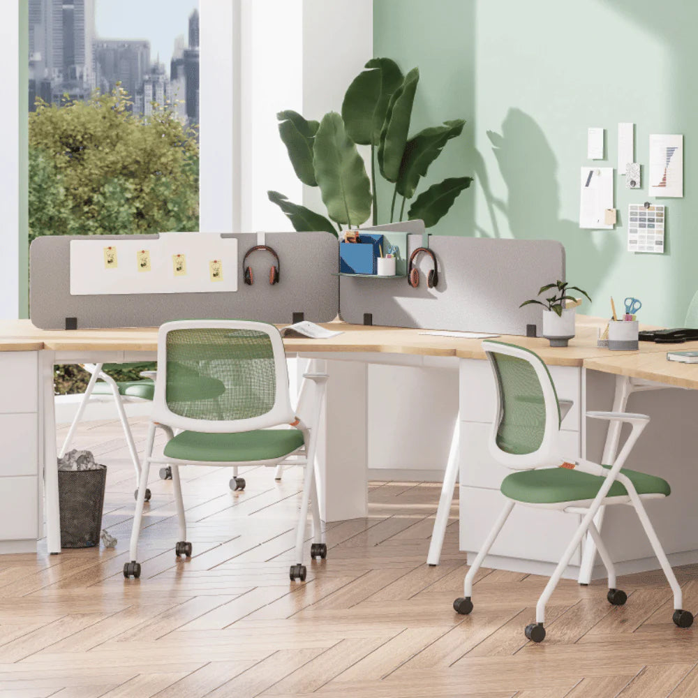 KEM039A Legg 3D站立旋轉白架培訓疊椅