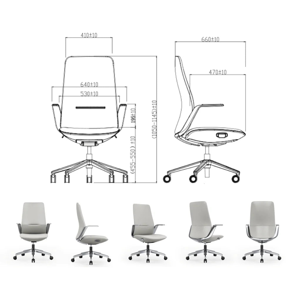 KH515-L Volta 高背皮革行政辦公椅|Executive Leather Chair