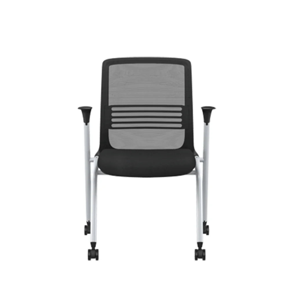 KEM042 Mero 可疊放培訓椅|網布靠背會議椅連寫字板