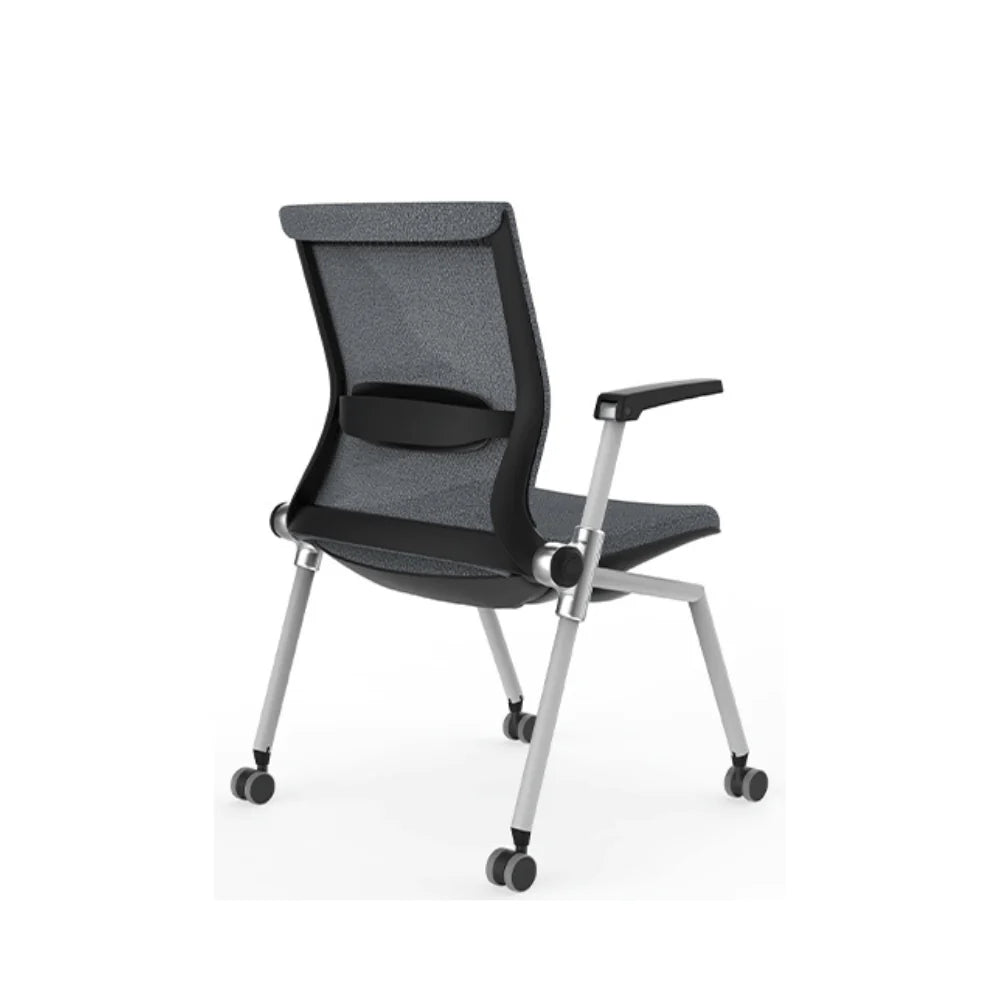 KEM047 Aero 可疊放培訓椅|折疊扶手滑輪會議椅