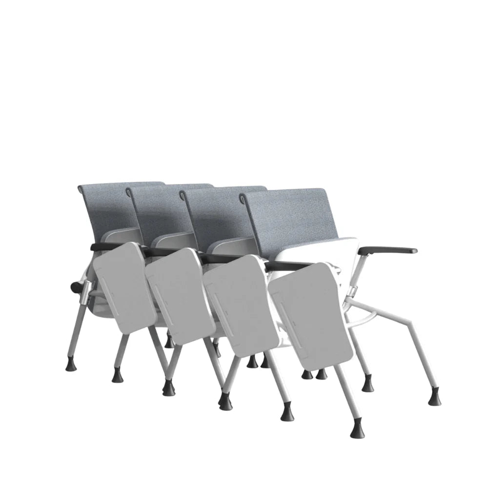 KEM047 Aero 可疊放培訓椅|折疊扶手滑輪會議椅