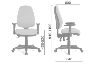 U616B68D Elegant人體工學網布辦公椅