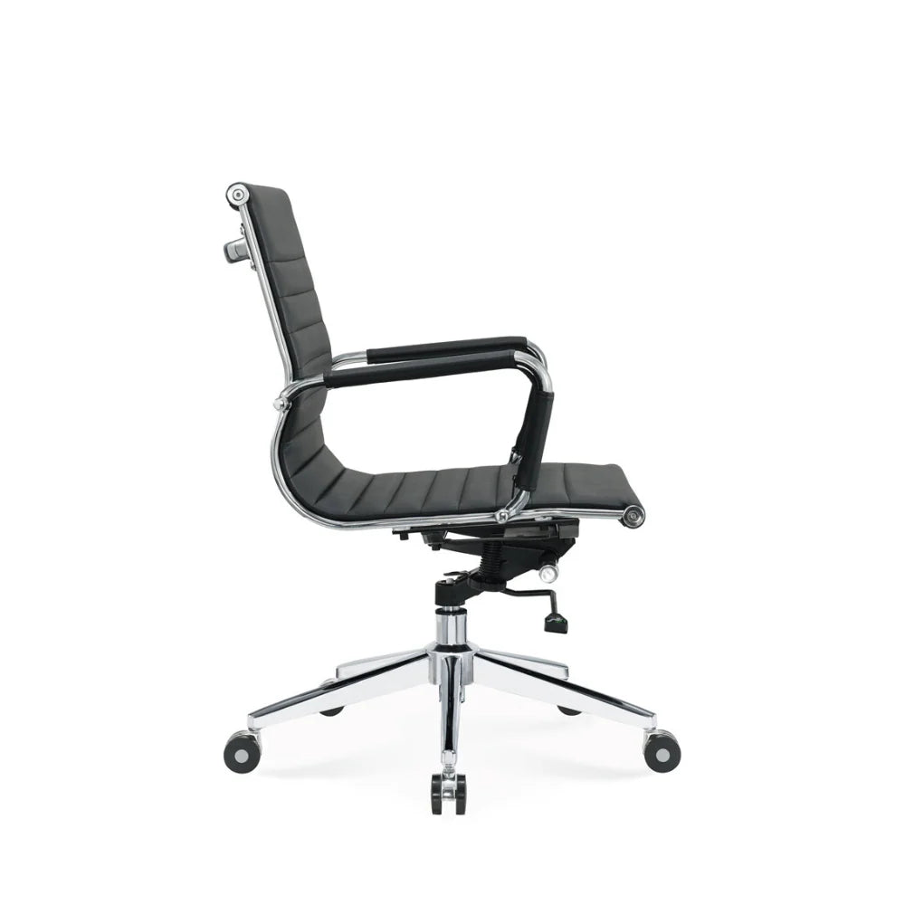 KH021A-L EAMES Styles 中背皮革會客椅