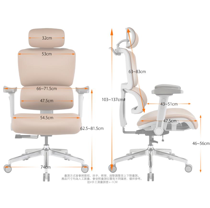 irocks T07 EVO 人體工學真皮辦公椅