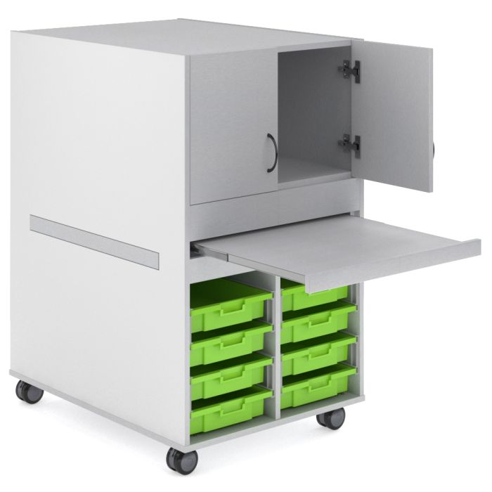 CS017 Gesso School Storage Cabinet