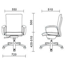 D793 ELEGANT 人體工學訪客椅