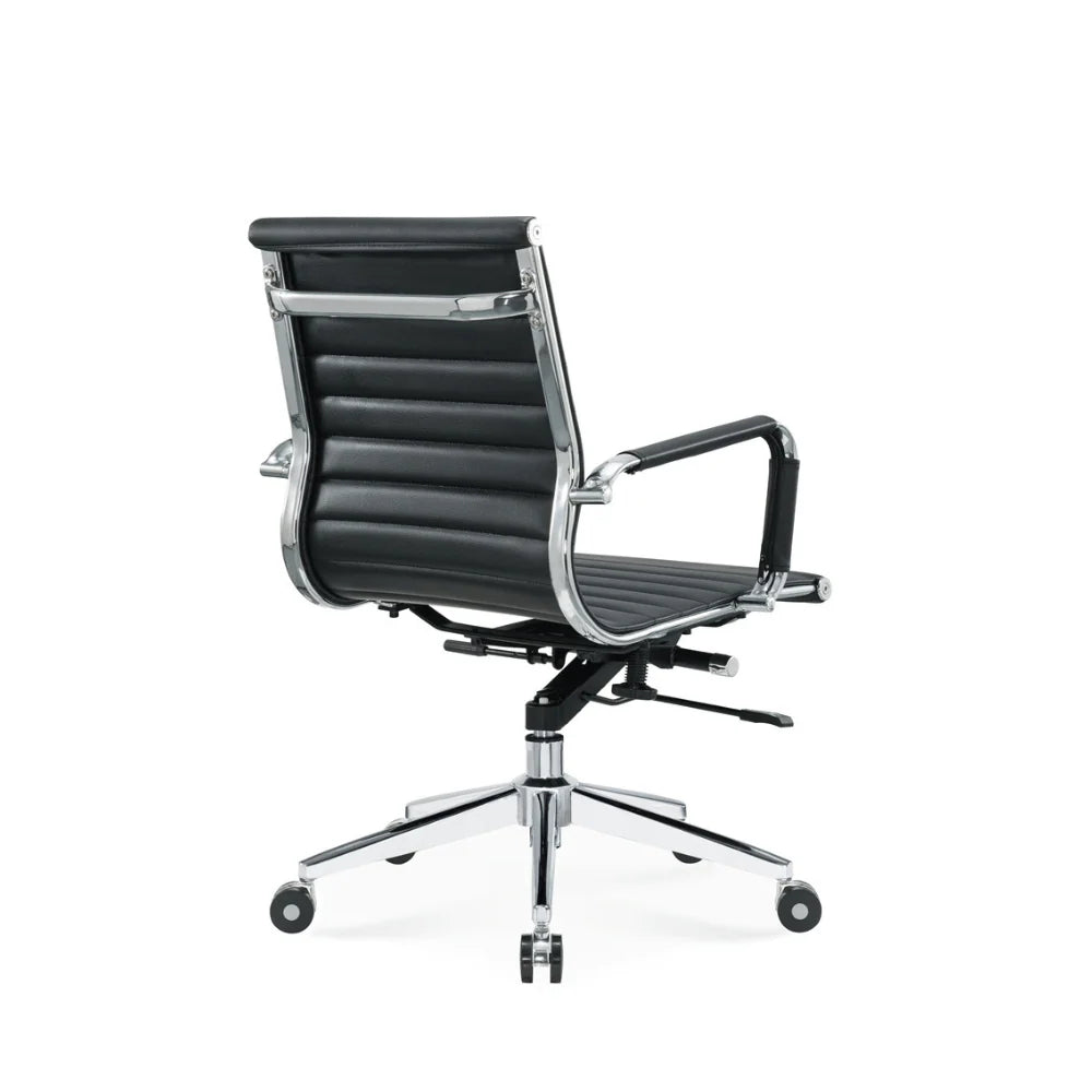 KH021A-L EAMES Styles 中背皮革會客椅