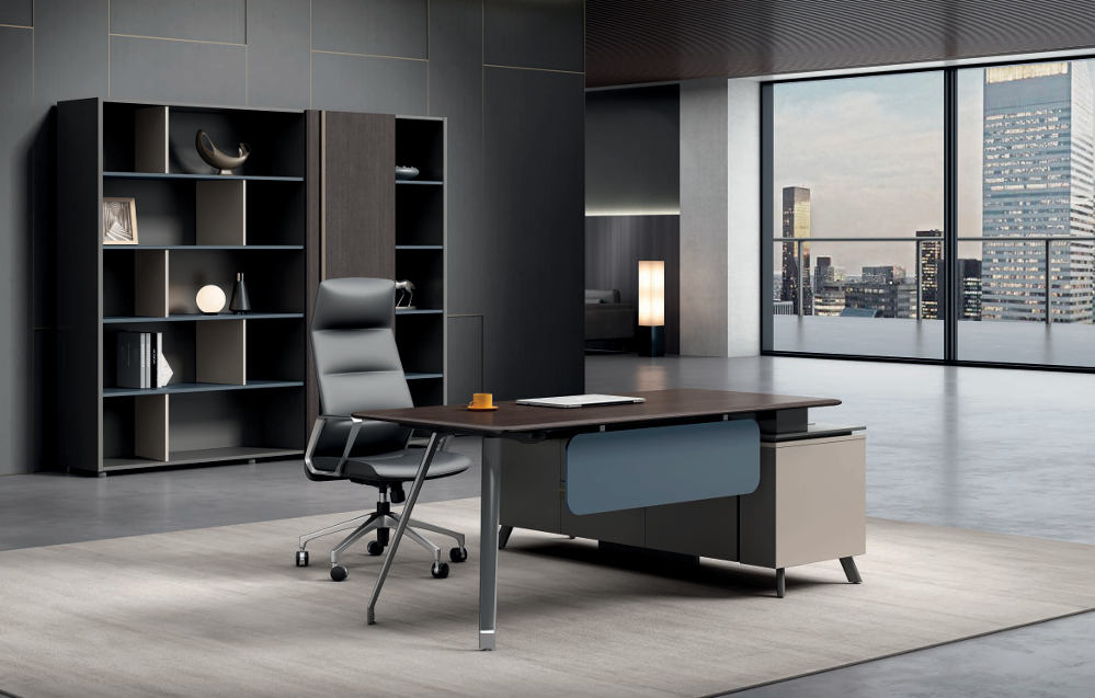 KA24 Gaddi Executive Desk with Storage Side Cabinets