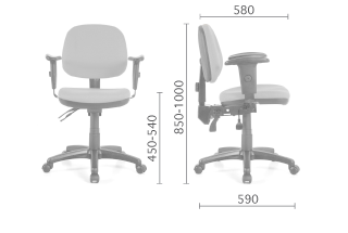 U273B51E Elegant 透氣網布辦公椅
