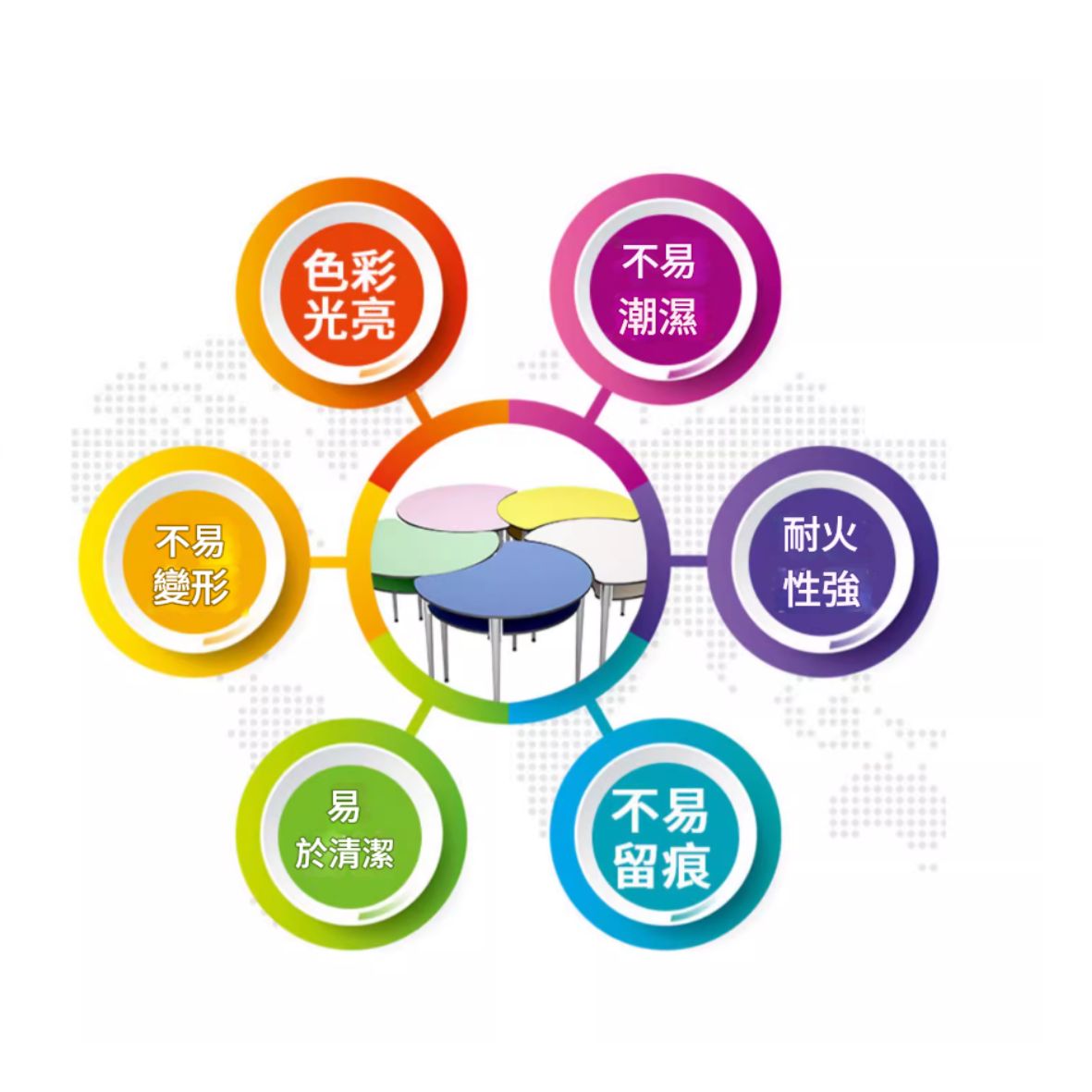 KAD 57 Acqua two-tiered modular table