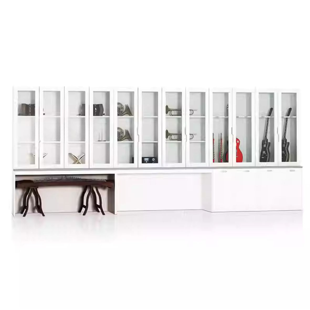 KAD87 Aula Classroom Solid Wood Multi-Layer Storage Cabinet