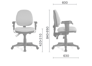 U283B68E Elegant 人體工學網布辦公椅