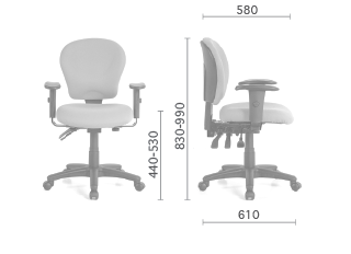 U515B53D Elegant 人體工學網布辦公椅