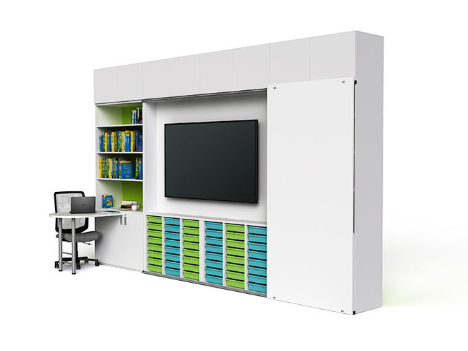 CS003 Scuola Teaching Wall|Innovative Teaching Wall Cabinet
