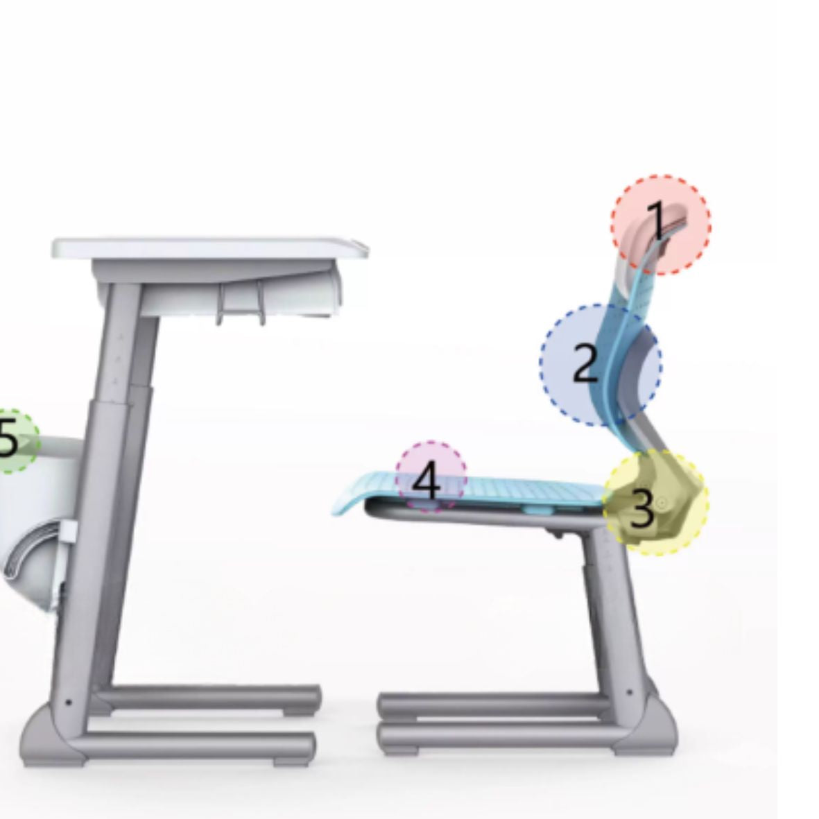 KAD76 Sedia School Desk and Chair