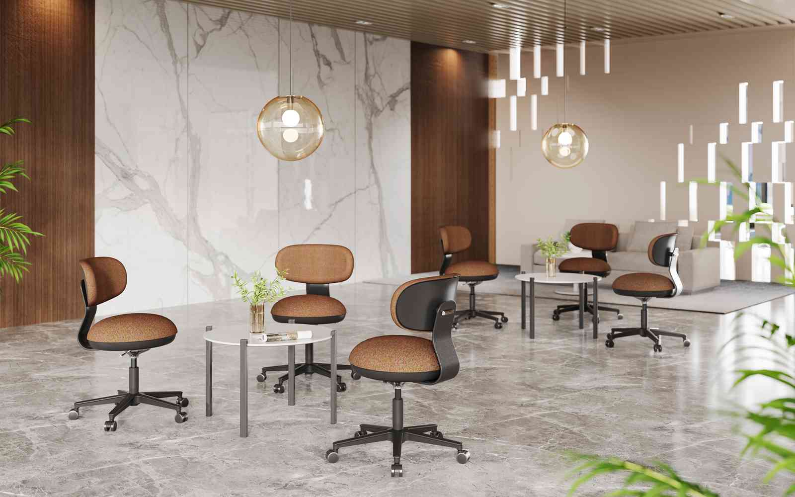 KT-KA Meeting Mesh Armless Meeting Chair
