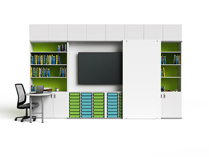 CS003 Scuola Teaching Wall|Innovative Teaching Wall Cabinet