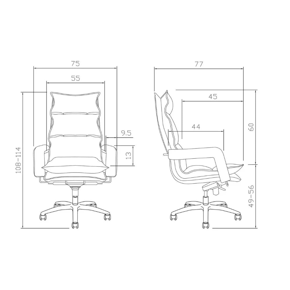 KH102 Para high back large class chair|Brazil imported cowhide executive chair