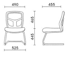 M538B920 Elegant 人體工學透氣網布辦公椅