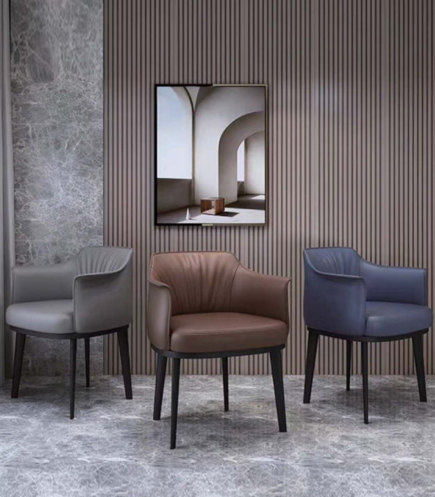 KSY067-OU Manto 簡約皮革辦公室休閒扶手椅