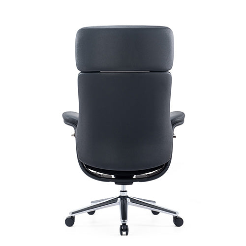 KH399 Basi 高背黑色皮革大班椅