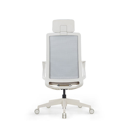 KH025-W Live High-Elasticity Breathable Steel Chair (White Frame)