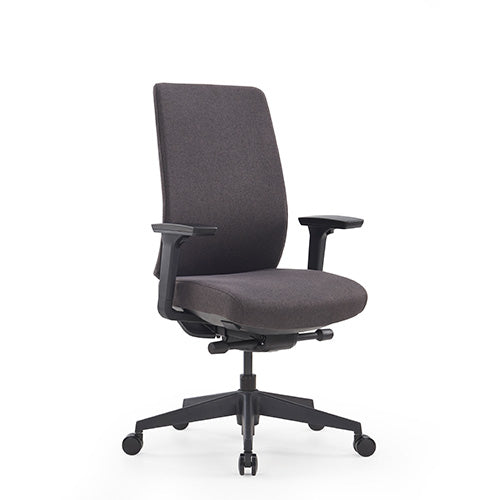 KH-K55B 高背辦公椅  黑腳設計+3D扶手