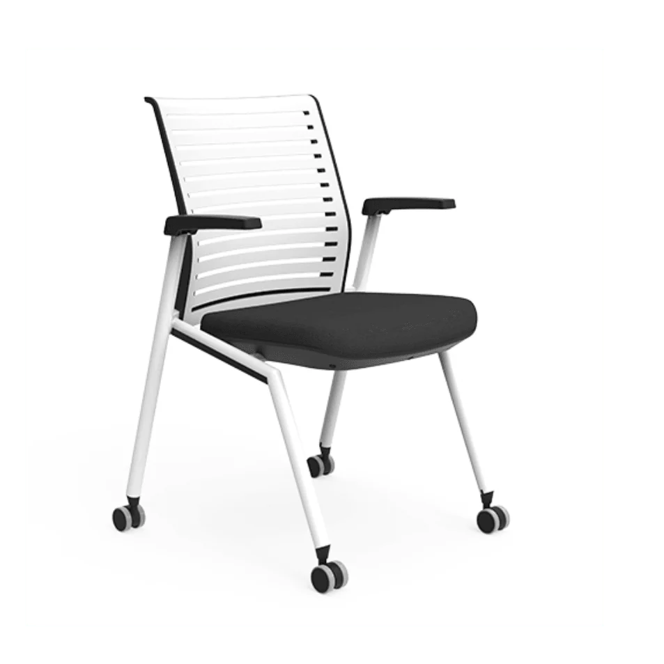 KEM035 Zenith 可疊放手寫板滑輪棉墊培訓椅