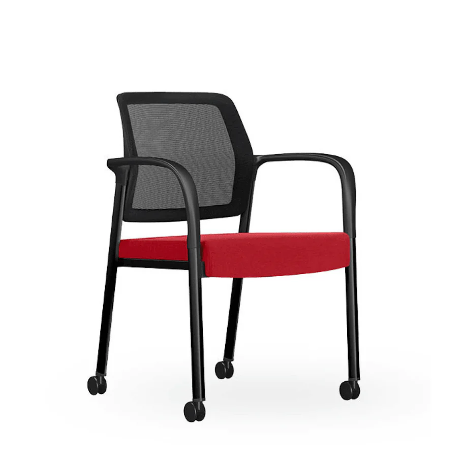 KEM036B Puro 可堆疊海棉軟座扶手滑輪培訓椅