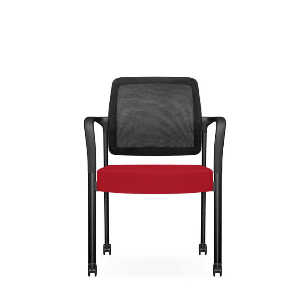 KEM036B Puro 可堆疊海棉軟座扶手滑輪培訓椅