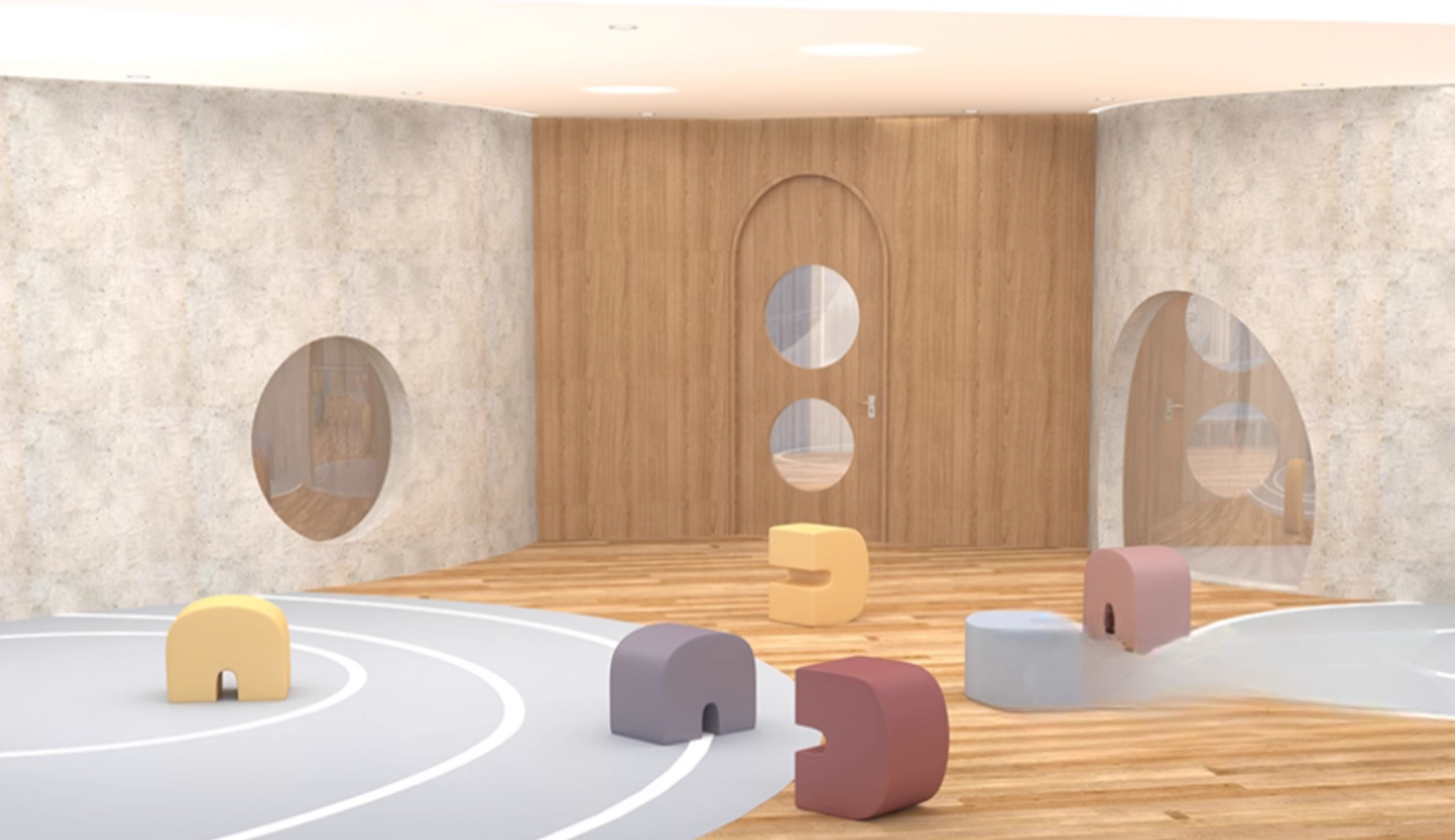 KAD7 Facile Rainbow Ben Ben Stool