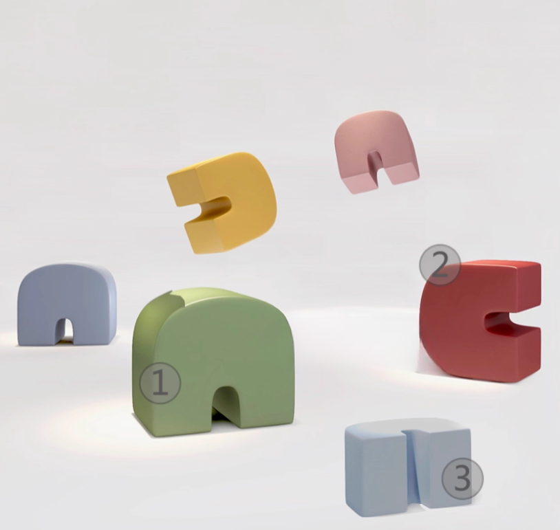 KAD7 Facile Rainbow Ben Ben Stool